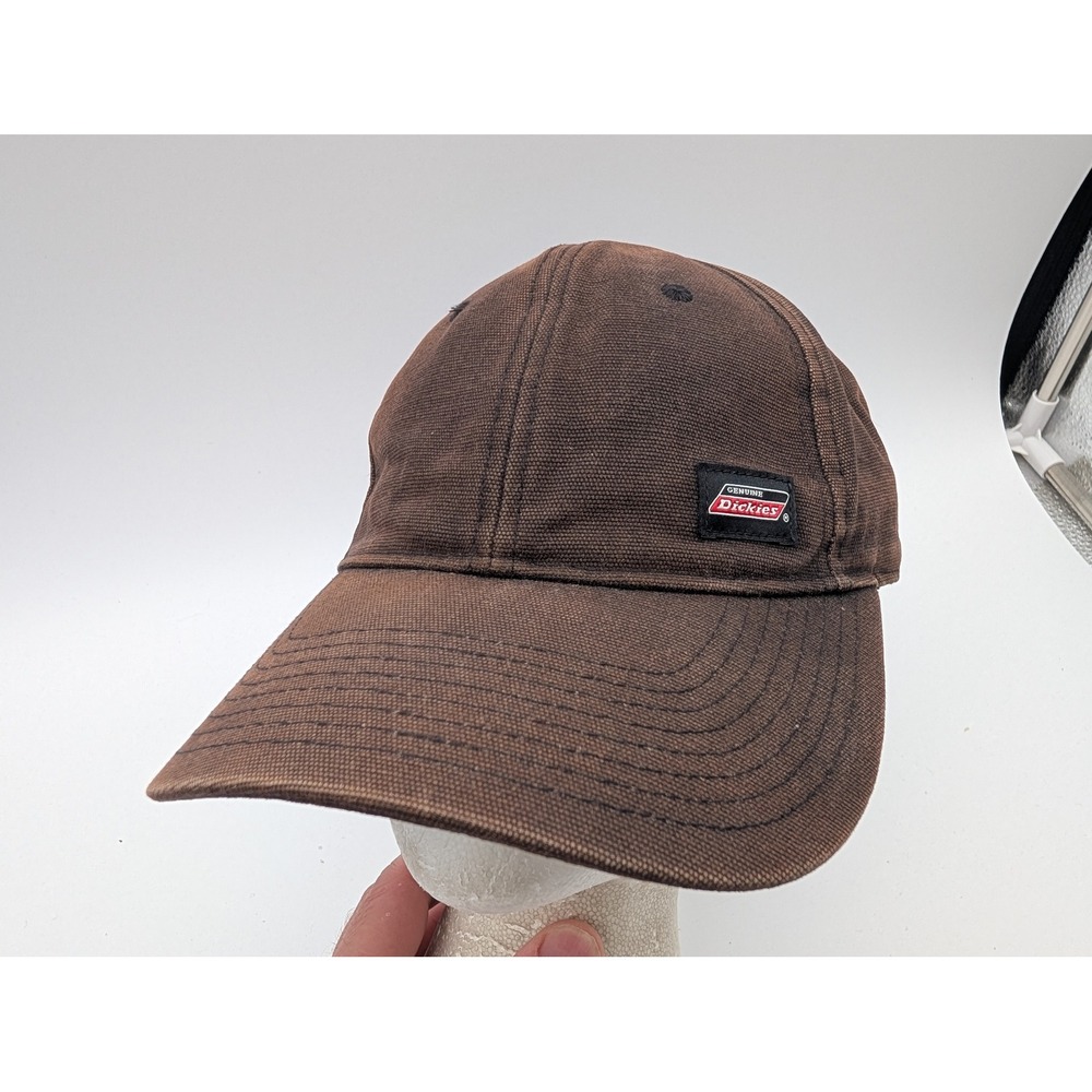 Dickies Men's Faded Brown Duck Canvas Snapback Baseball Cap Hat GH100BK P387976